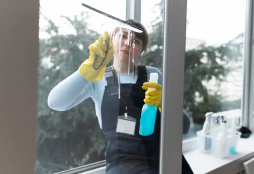 Nettoyage de vitres intérieures et extérieures à la Brûlatte